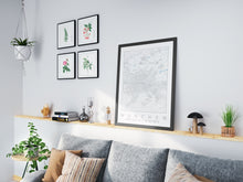 Lade das Bild in den Galerie-Viewer, München Poster Stadtplan/Straßennetz (weiß)